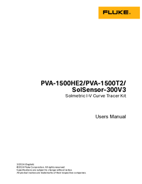 Thumbnail of document Manual - PVA-1500HE2 I-V Curve Tracer, Clamp & Multimeter Kit
